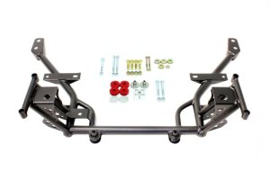 Ford Mustang K-Member - BMR Suspension - Tubular, Standard Motor Mounts, Standard Rack Mounts - Black Hammertone - `05-`14
